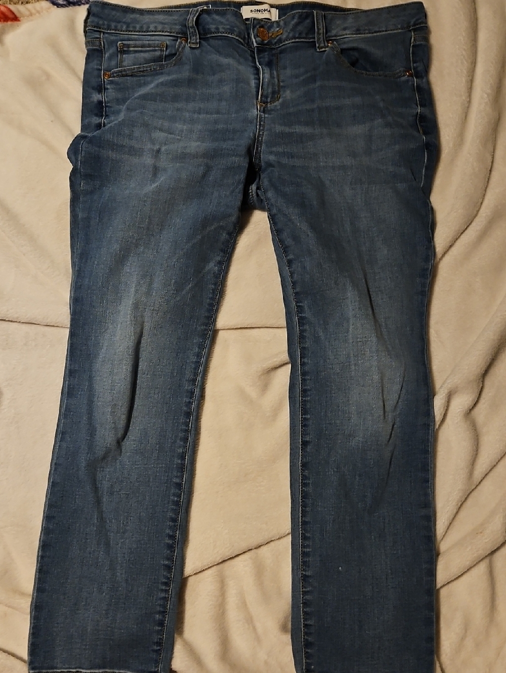 Sonoma blue denim straight jeans
